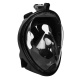 Maska do snorkowania nurkowania składana pełnotwarzowa S/M czarna