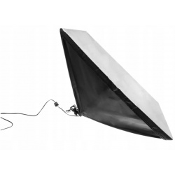 Softbox studyjny 50x70cm zestaw 2 sztuki oświetlenie ciągłe 2 x 150W