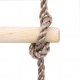 Drabinka sznurowa 5 stopniowa długość 195 cm drewniane szczeble dwie liny