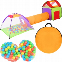 Domek dla dzieci tunel do zabawy namiot z piłeczkami 200 sztuk