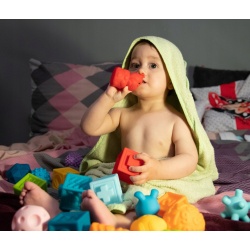 Miękkie klocki sensoryczne dla dzieci kolorowe kształty piłeczki 20 klocków