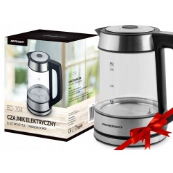 Czajnik z regulacją temperatury szklany Berdsen BD-704 pojemność 1,7L moc 2200W