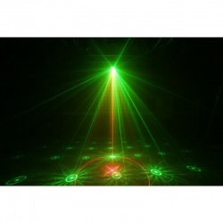 Laser czerwony i zielony z efektem LED BeamZ Surtur II niebieska dioda 3W