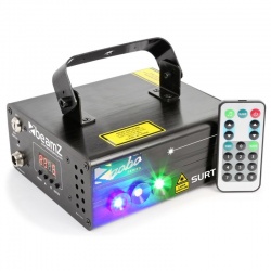 Laser czerwony i zielony z efektem LED BeamZ Surtur II niebieska dioda 3W
