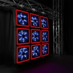 Oświetlenie sceniczne wentylator dekoracyjny LED TWISTER 400 FAN RGB DMX