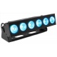 Oświetlacz akumulatorowy LED Uplight Bar 6x12W RGBAW-UV z bezprzewodowym DMX BBB612