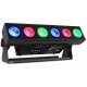 Oświetlacz akumulatorowy LED Uplight Bar 6x12W RGBAW-UV z bezprzewodowym DMX BBB612