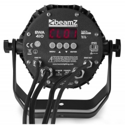 Reflektor zewnętrzny zaprogramowane pokazy LED PAR IP65 BWA410 BeamZ