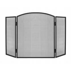 Parawan kominkowy metalowy XXL 118x76cm osłona kominka paleniska