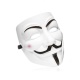 Maska V jak Vendetta Anonymous Guy Fawkes biała rozmiar na głowę dorosłej osoby