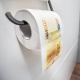 Śmieszny papier toaletowy banknot 200 Euro XL rolka długi miękki