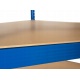 Metalowy regał magazynowy narożny 180 x 90 x 40 cm do 875 kg 5 półek niebieski