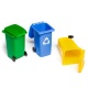 Ekoprzybornik organizer biurkowy na przybory 3 pojemniki na śmieci do segregacji