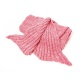 Ogon syrenki ciepły koc DELUXE 190 x 80cm dyży przyjemny morski różowy fioletowy