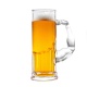Szklany kufel do piwa szklanka siłacza z uchwytem w kształcie umięśnionego ramienia