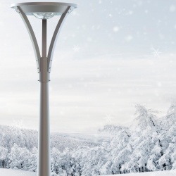 Lampa solarna ogrodowa uliczna do parku duża oświetlenie alejki Power Need SLL31 3000lm 19W