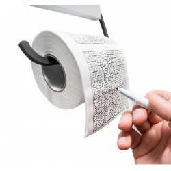 Papier toaletowy labirynt z nadrukiem kilku labiryntów do wyboru 1 rolka