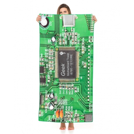 Ręcznik kąpielowy plażowy informatyka elektronika płyta główna z mikrofibry