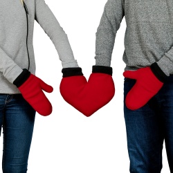 Zakochane rękawiczki zimowy połączone rękawiczek dla dwojga dla pary