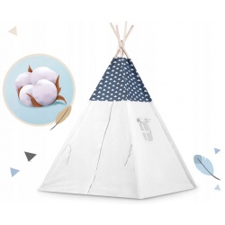Tipi namiot dla dzieci z girlandą i światełkami poduszki lampka LED
