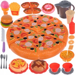 Fast food pizza zestaw zabawkowy do krojenia naczynia kubki sztućce