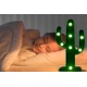 Lampka dekoracyjna LED kaktus lampka nocna do pokoju dziecięcego na baterię