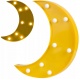 Lampka nocna księżyc do pokoju dziecięcego zasilanie bateriami do powieszenia
