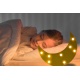 Lampka nocna księżyc do pokoju dziecięcego zasilanie bateriami do powieszenia
