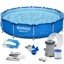 Basen na stelażu 366 x 76 cm ogrodowy 7w1 z pompą i filtrem Bestway 56681