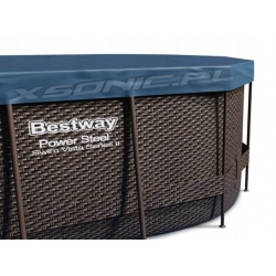 Basen owalny z okienkami 549 x 274 x 122 cm ogrodowy 18w1 Bestway 56716