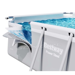 Stelażowy basen ogrodowy 640 x 274 x 122 prostokątny BESTWAY 5611Z 18w1