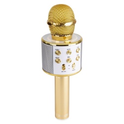 Mikrofon do karaoke bezprzewodowy Bluetooth z wbudowanymi głośnikami MP3