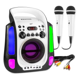 Przenośny zestaw do karaoke odtwarzacz CD i 2 mikrofonami SBS30 Bluetooth