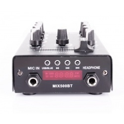 Mikser 2-kanałowy z USB Ibiza Sound dla DJ'a MIX500BT crossfader 2 Bluetooth