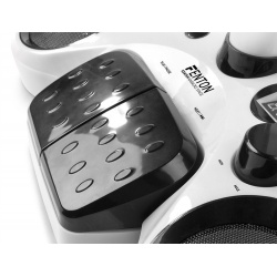 Przenośna scena do karaoke z podświetlaną matą Fenton 2 mikrofony statyw Bluetooth KSM15
