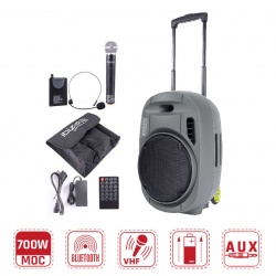 Kolumna mobilna Ibiza Sound PORT12VHF-MKII nagłośnienie Bluetooth