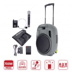 Kolumna mobilna Ibiza Sound PORT12VHF-MKII nagłośnienie mobilne Bluetooth