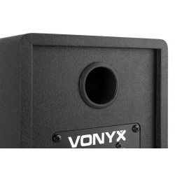 Aktywne monitory studyjne Vonyx SMN30B 60W czarne białe kolumny ze wzmacniaczem