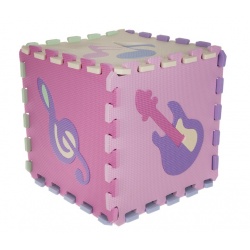 Puzzle piankowe gruba mata edukacyjna 30x30cm termiczna intrumenty muzyczne