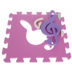 Puzzle piankowe gruba mata edukacyjna 30x30cm termiczna intrumenty muzyczne