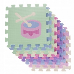 Puzzle piankowe gruba mata edukacyjna 30x30cm termiczna intrumenty muzyczne