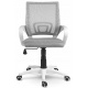 Fotel biurowy obrotowy krzesło oddychające oparcie z mikrosiatki czarne
