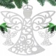 Bombki na choinkę dekoracja świąteczna zawieszki choinkowe aniołki 3 sztuki