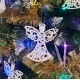 Bombki na choinkę dekoracja świąteczna zawieszki choinkowe aniołki 3 sztuki