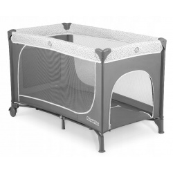 Łóżeczko turystyczne sładane 125x65x78 cm kojec odpinane boczne wejście przewijak organizer