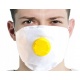 Maska ochronna maseczka filtr FFP1 antywirusowa z zaworkiem wydechowym