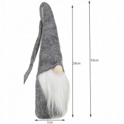 Mikołaj stojący wiszący 93cm krasnal gnom 2 x skrzat Święta do zawiązania