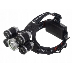 Latarka czołowa 5 x LED super jasne diody CREE czołówka 4 tryby świecenia