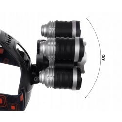 Latarka czołowa 5 x LED super jasne diody CREE czołówka 4 tryby świecenia