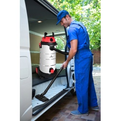 Odkurzacz przemysłowy 40L 2500W do kominka popiołu gruzu końcówki